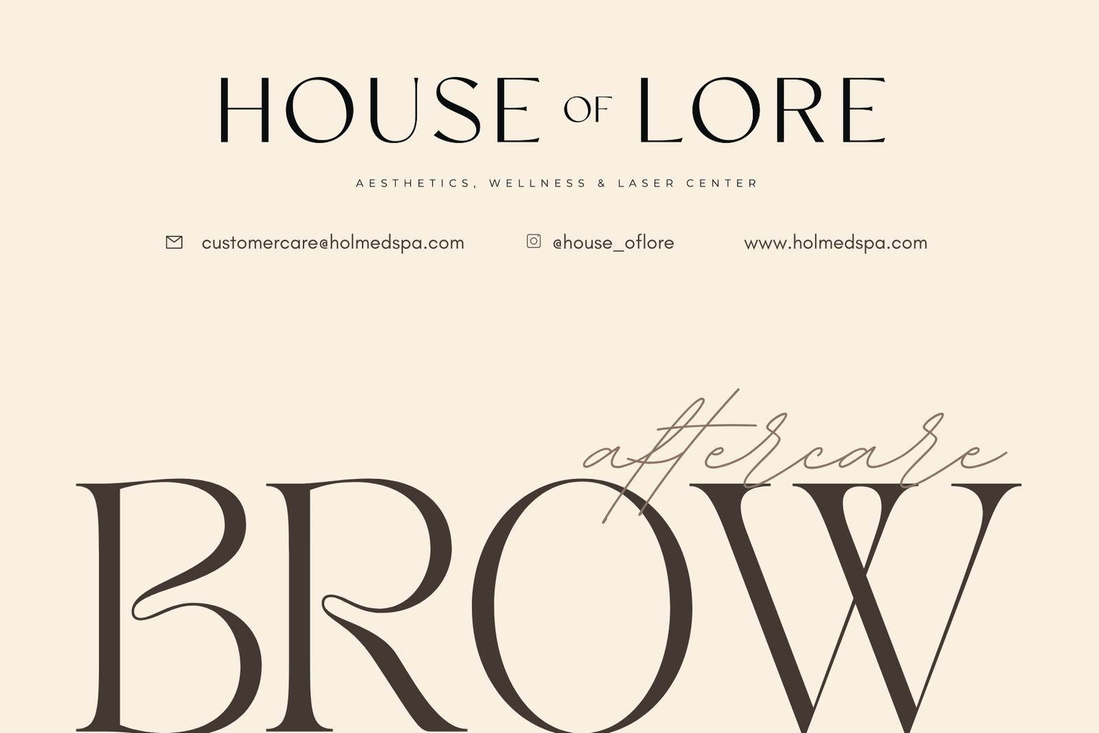 Brow Aftercare Athens, GA