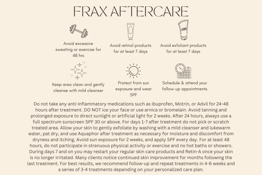 Frax Laser Aftercare Athens, GA